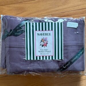 Waverly Purple Classic Woven Piqué Duvet Cover FULL /QUEEN